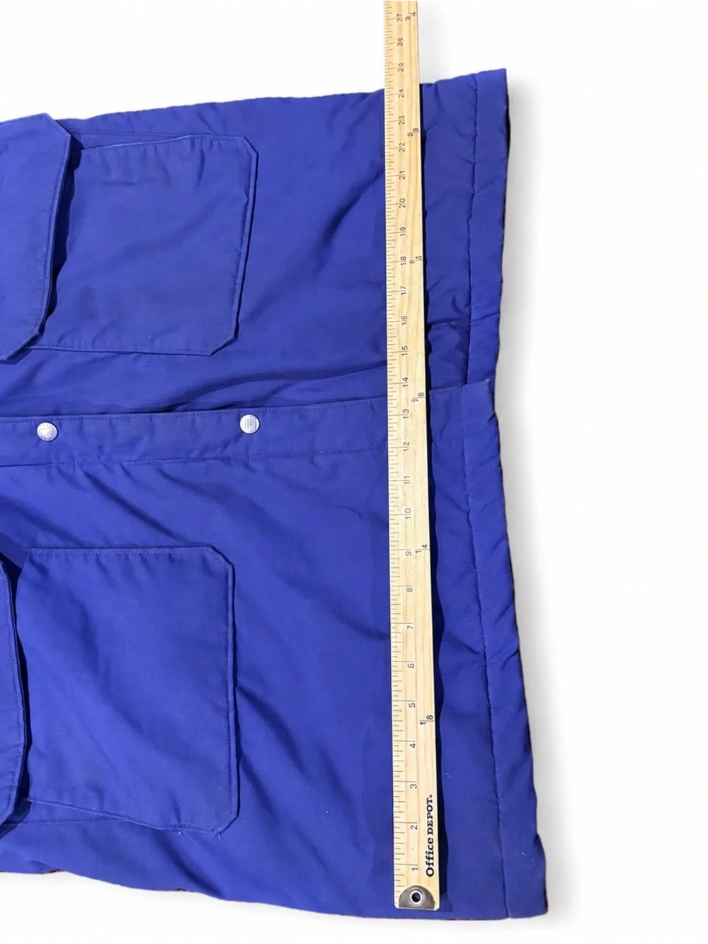L.L. Bean women’s sz L Hooded Raincoat in Bright Blue vintage parka made in USA
